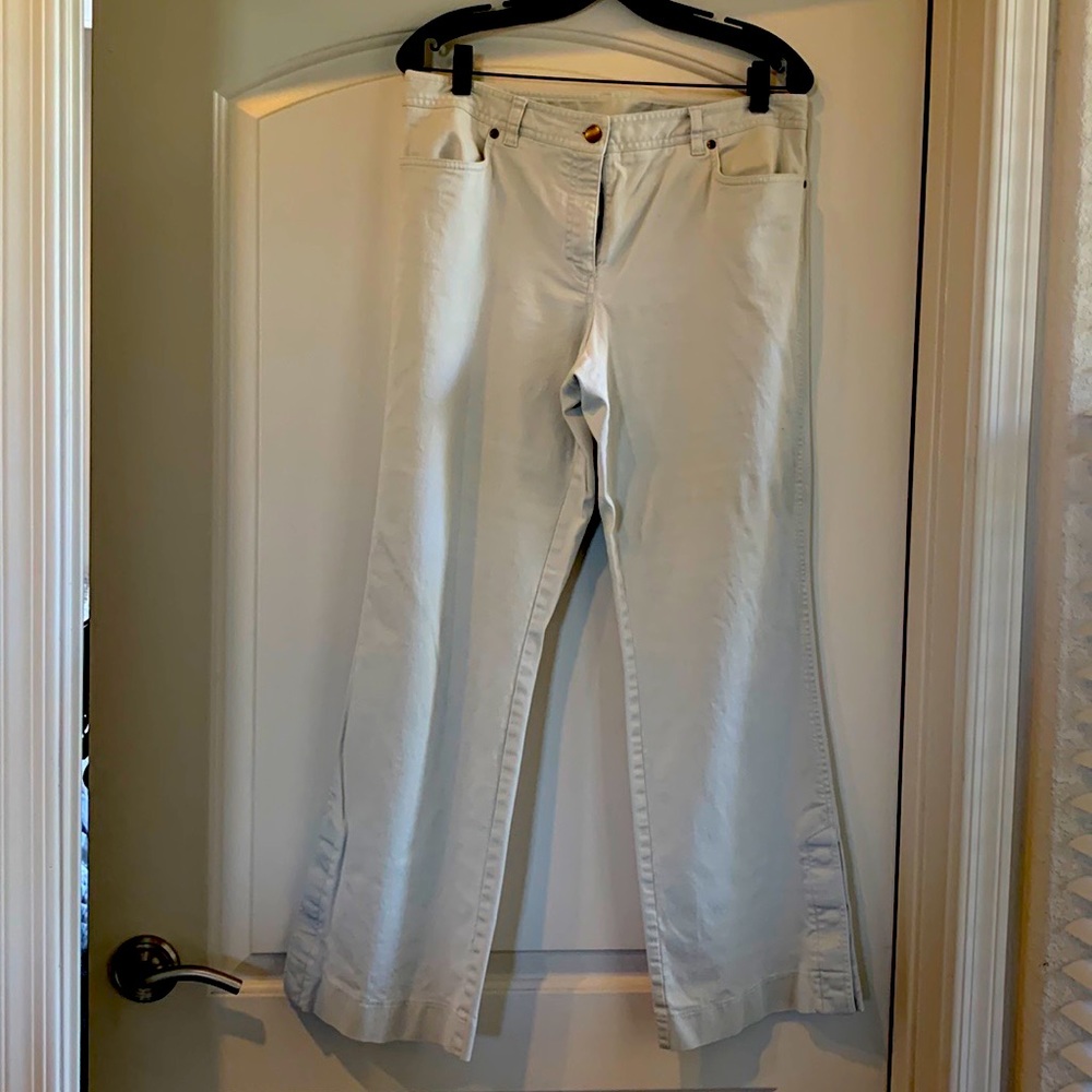 Loft khaki crop pants